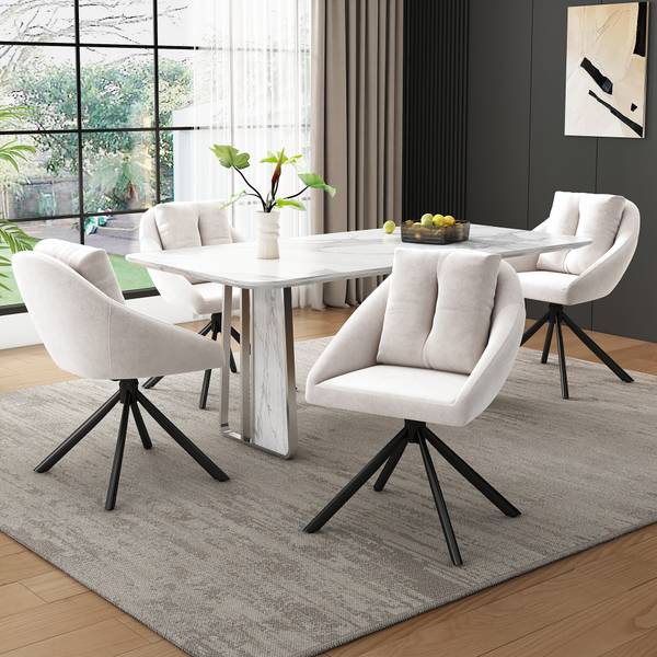 Esszimmerstuhl(2er-set) Bruk Beige - Holzwerkstoff - 59 x 79 x 65 cm
