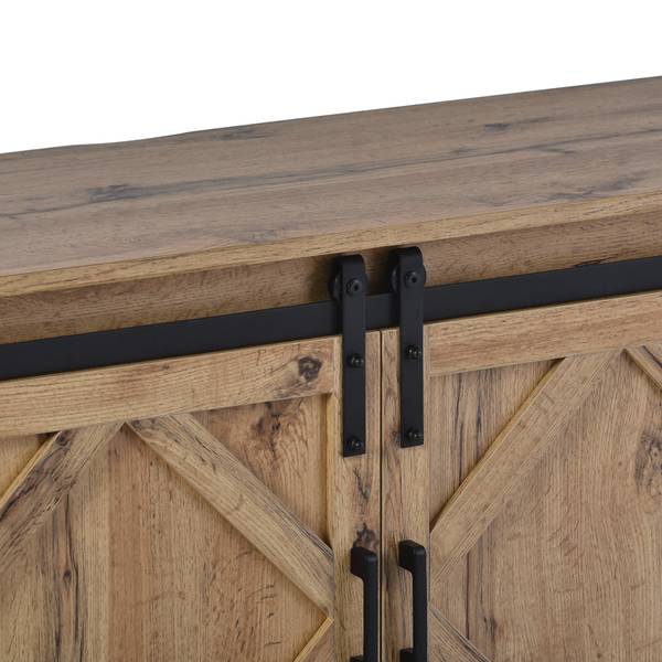 TV-Lowboard Astraios Ⅳ Schwarz - Braun - Holz