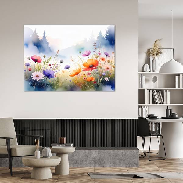 Wandbild Blumen 100 x 70 cm