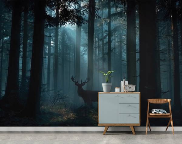 Fotobehang Bos 350 x 250 cm