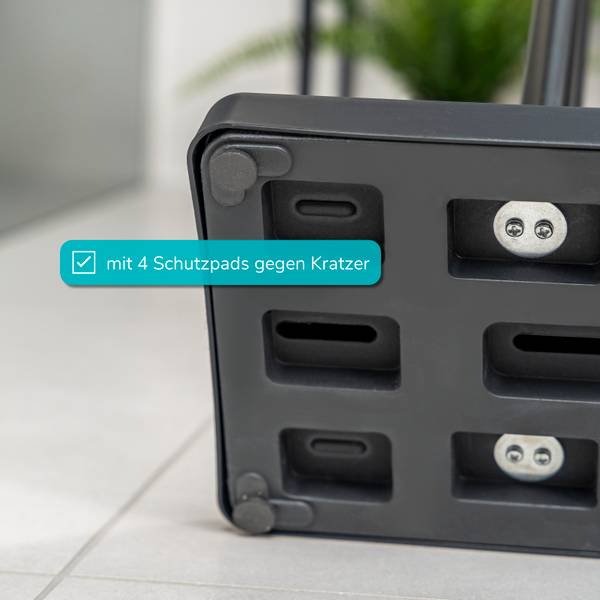 Handtuchhalter 93103 Schwarz - Metall - 69 x 79 x 18 cm