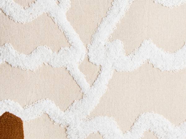 Dekokissen INTSIA 2-tlg Beige - Weiß - Naturfaser - 50 x 5 x 30 cm