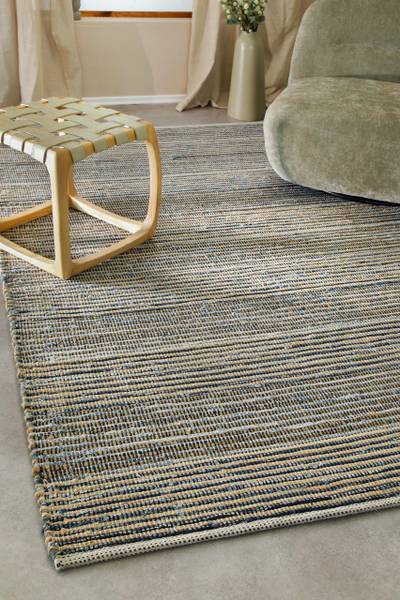 Kelim Teppich Denim Feels 80 x 150 cm