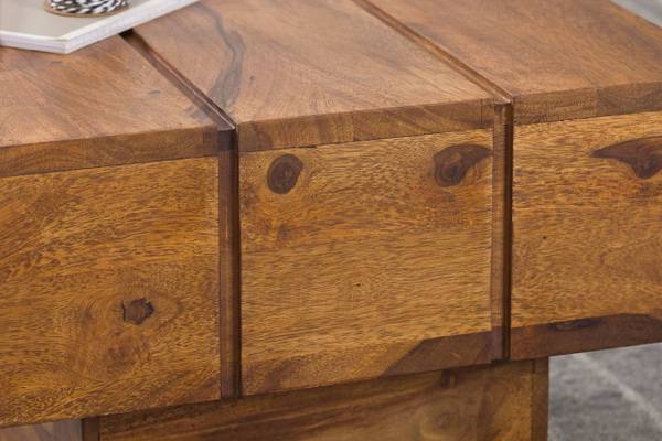 Beistelltisch STEFANO Sheesham Braun - Massivholz - 44 x 30 x 44 cm