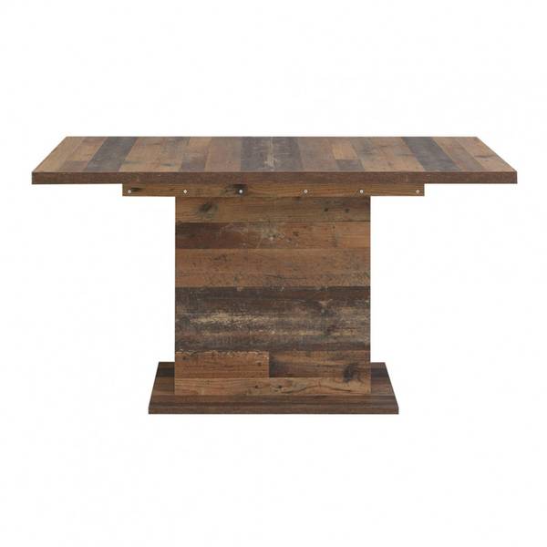 Table extensible BUCK Marron - En partie en bois massif - 200 x 77 x 90 cm