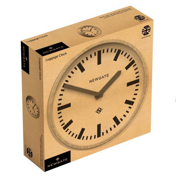 Wanduhr Luggage Gelb