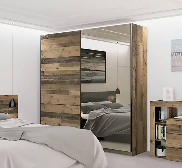 Ensemble de chambre à coucher Mollis Marron - Bois manufacturé