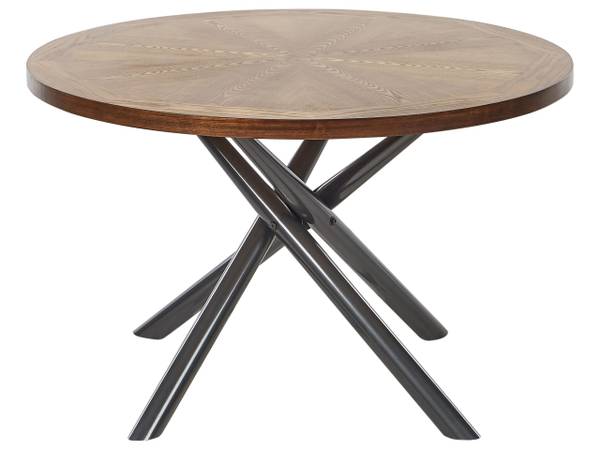 Esszimmertisch LORENZO Braun - Grau - Holzwerkstoff - 120 x 75 x 120 cm