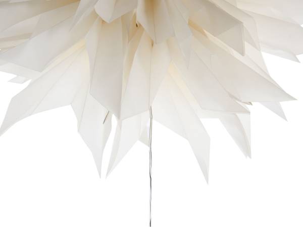 LED Deko FORSAN 3-tlg Braun - Pink - Weiß - Papier - 41 x 41 x 16 cm