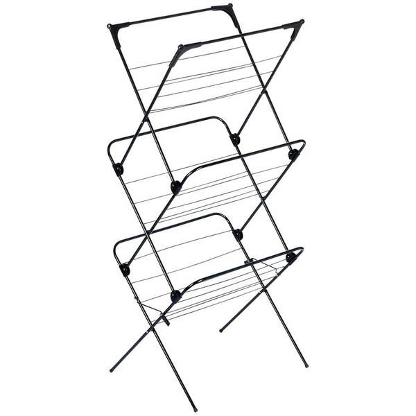 Wäscheständer 568003 Schwarz - Metall - 58 x 136 x 61 cm