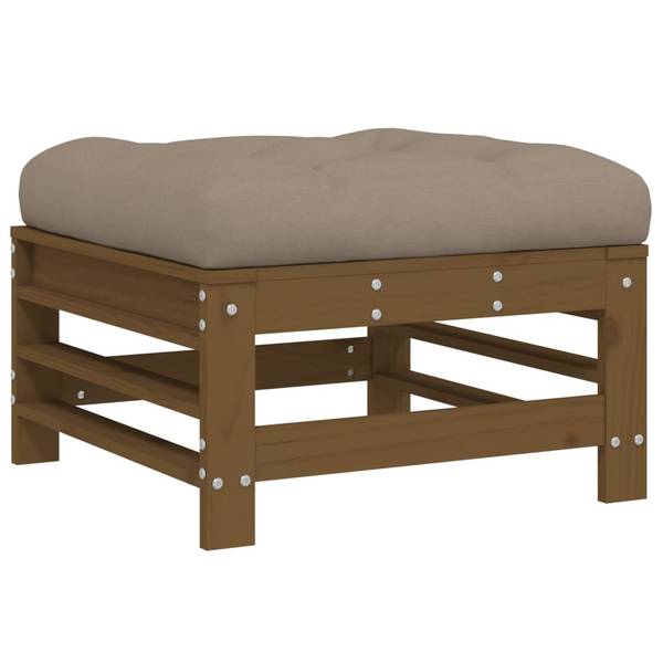Garten-Lounge-Set 3029390 (10-teilig) Braun - Polyester - Kiefer - 63 x 60 x 57 cm