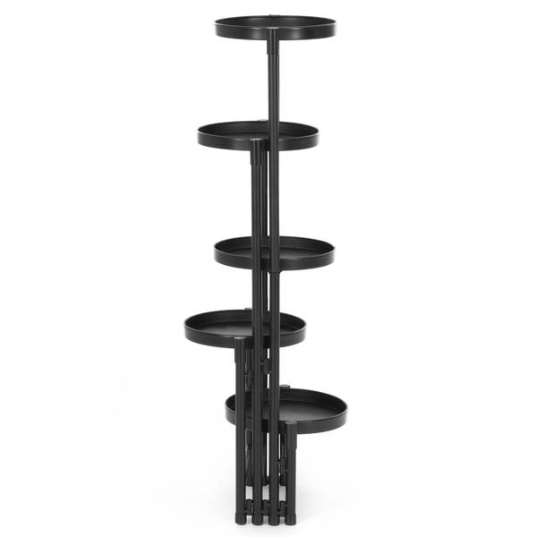 Blumenständer GA0218 Schwarz - Metall - 48 x 79 x 48 cm