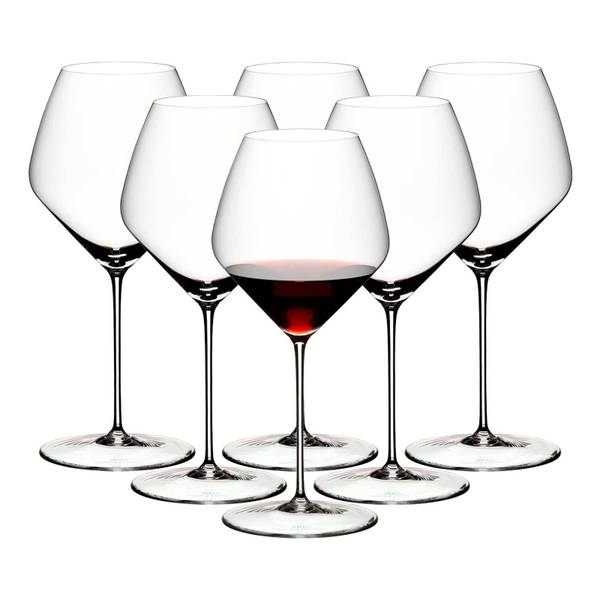 Pinot Noir Nebbiolo Glas Veloce 6er Set Kristallglas - 12 x 25 x 12 cm