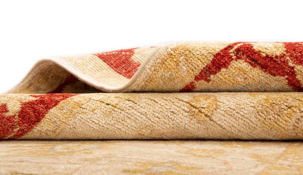 Tapis de couloir Kaizar XC Beige - Laine - 80 x 1 x 448 cm