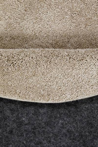 Kurzflorteppich Wogh Beige - Sandbraun - 200 x 200 cm