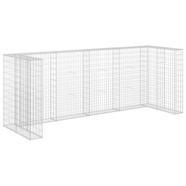 Mur en gabion 145614 Argenté - Acier - 100 x 120 x 320 cm