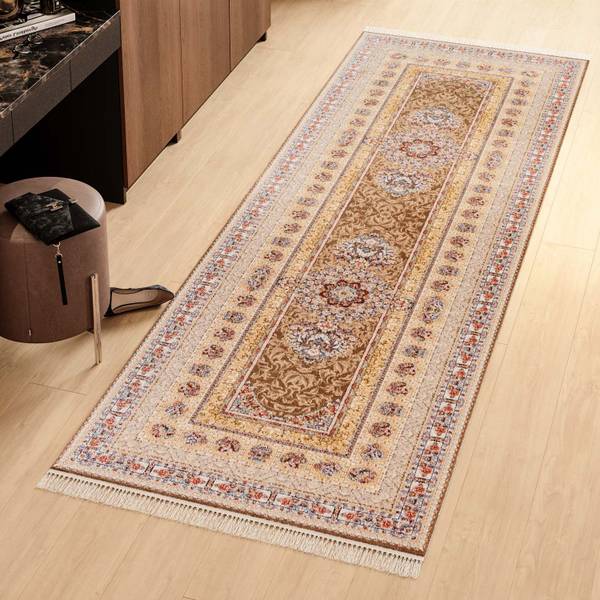 Orientteppich Läufer Akghar Braun - Tiefe: 300 cm