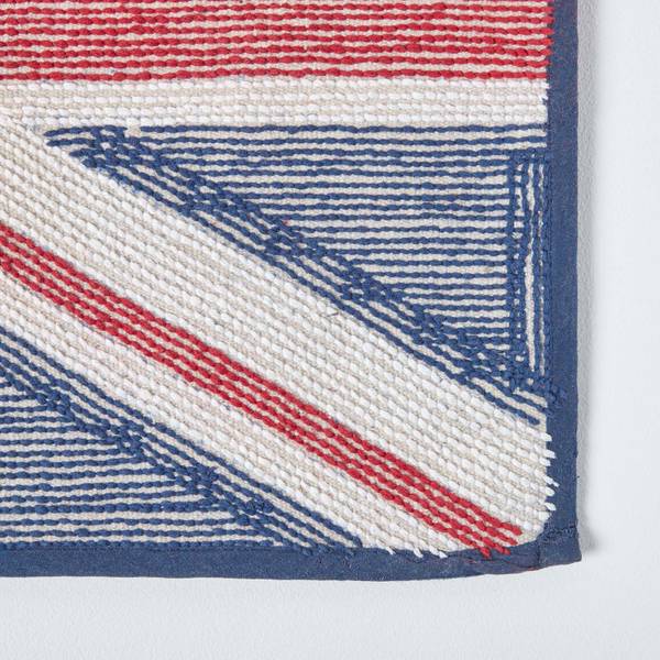 Badematte Union Jack Rot - Baumwollstoff - 45 x 1 x 75 cm
