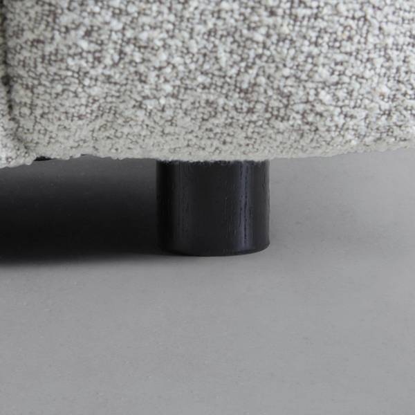 3-Sitzer-Sofa ENA Grau - Textil - Holz teilmassiv - 210 x 75 x 96 cm