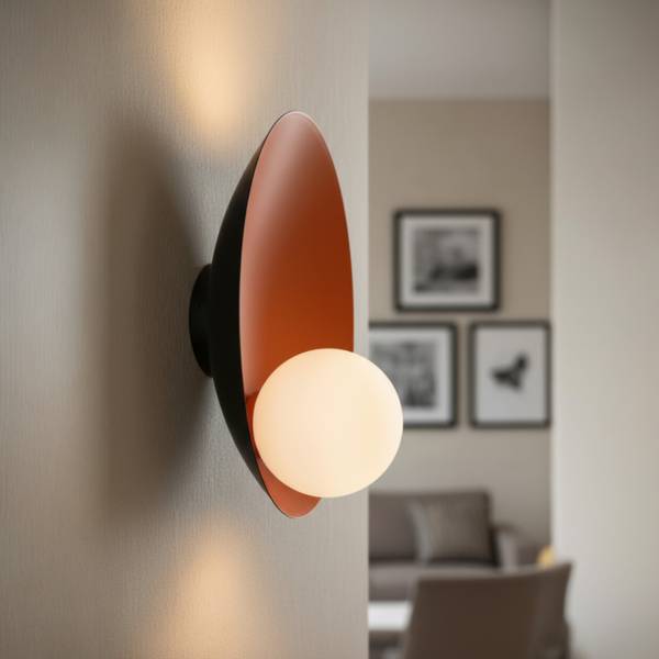 Wandleuchte Oyster Orange