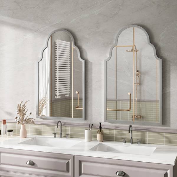 Wandspiegel CA42 Silber - Glas - 3 x 101 x 61 cm