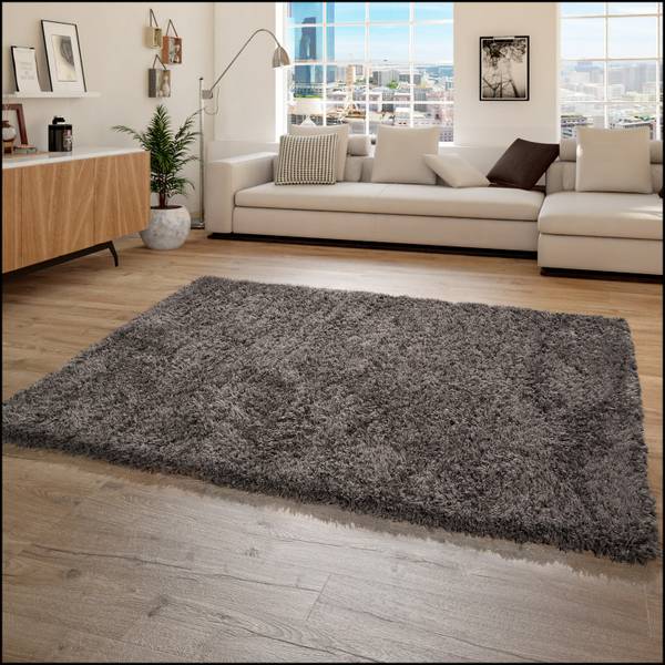 HOCHFLORTEPPICH 80/150 cm Milano 861 Grau - Textil - 80 x 150 cm