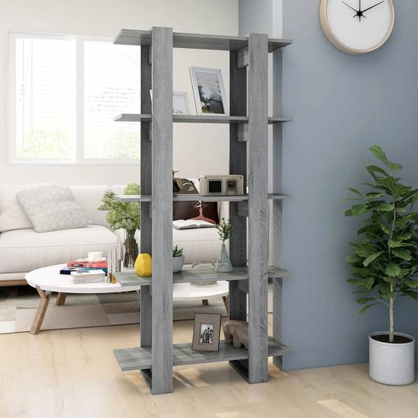 Bücherregal 3013465 Grau - Holzwerkstoff - 80 x 160 x 30 cm
