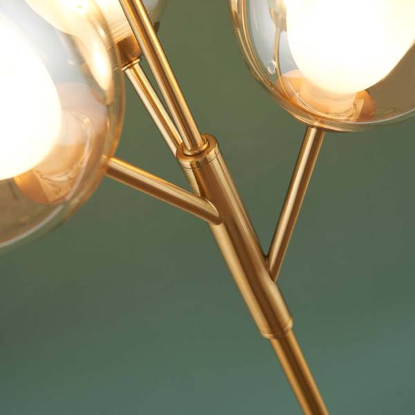 Stehleuchte Seryn Gold - Metall - 36 x 165 x 165 cm