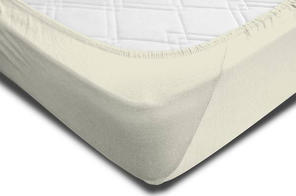 Bettlaken natur 180-200x220 cm Heavy Beige - Jersey - 200 x 4 x 220 cm
