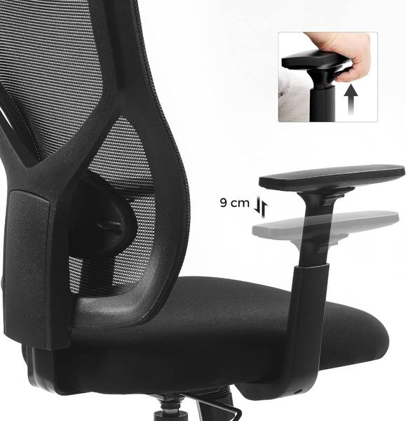 Bürostuhl 100429 Schwarz - Stahl - 73 x 60 x 33 cm