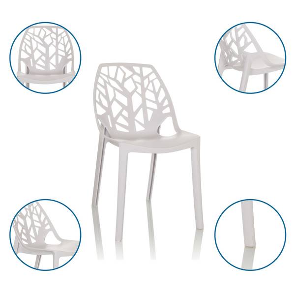 Gartenstuhl ARTIFO TRI Weiß