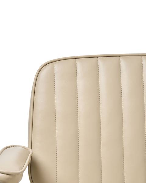 Bürostuhl BERNE Beige - Schwarz - Silber