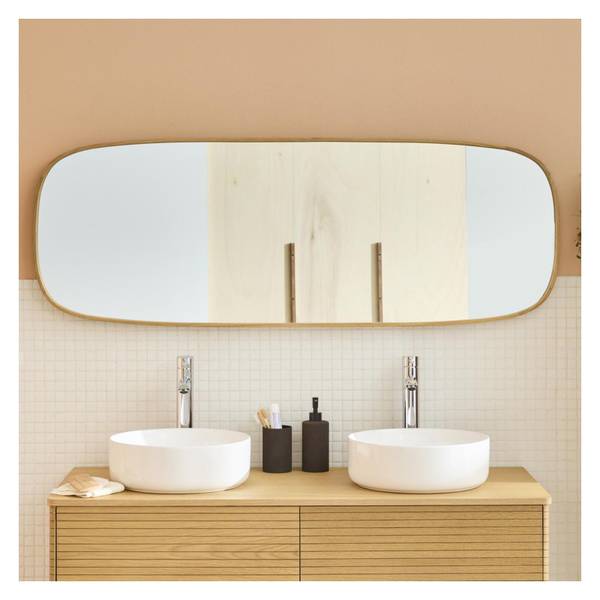 Wandspiegel FLOKI Braun - Holzwerkstoff - 50 x 140 x 4 cm