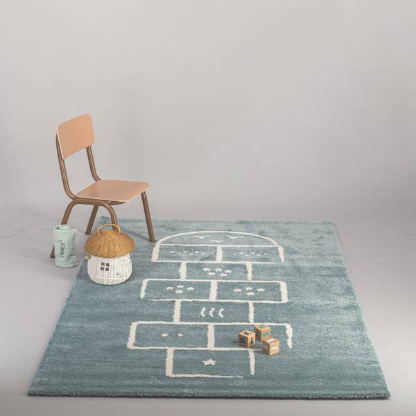 Kinderteppich MARELLE Blau - Textil - 80 x 150 x 80 cm
