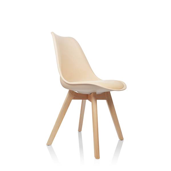 Schalenstuhl SCANDI 4 4er Set Beige