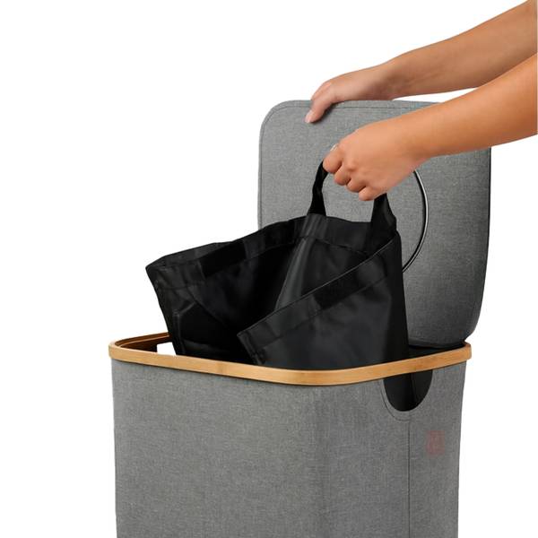 Conteneur à bouteilles consignées 100 l Noir - Marron clair