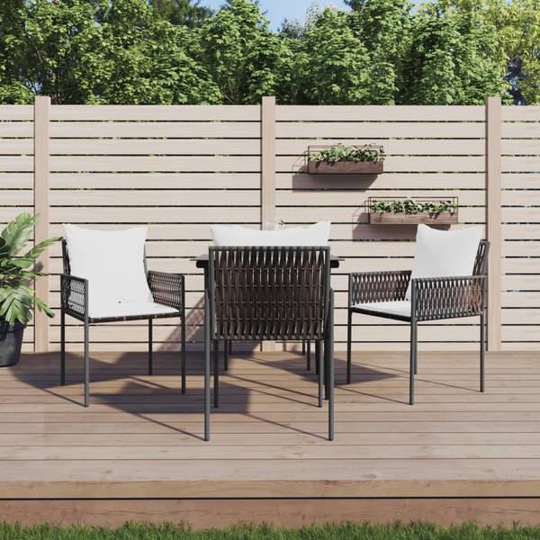 Garten Essgruppe 3029541-2 (5-teilig) Schwarz - Braun - Weiß