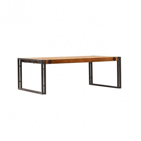 Table basse WORKSHOP Marron - En partie en bois massif - 110 x 40 x 70 cm