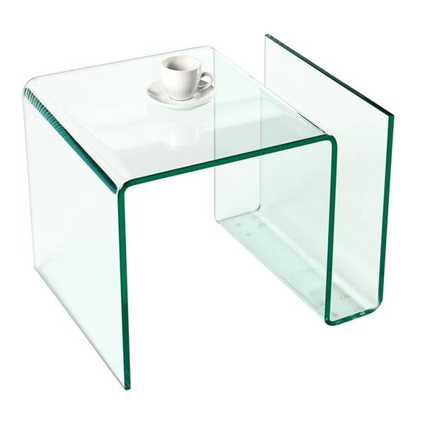 Couchtisch FANTOME Klarglas - Kristallglas - Sicherheitsglas - 50 x 38 x 40 cm