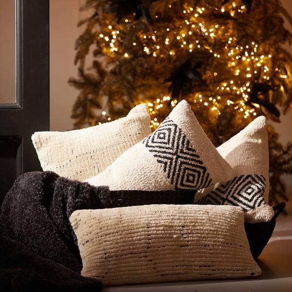 Dekokissen PILADI Braun - Textil - 45 x 10 x 45 cm