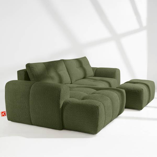 Ecksofa RAVIA Olivgrün