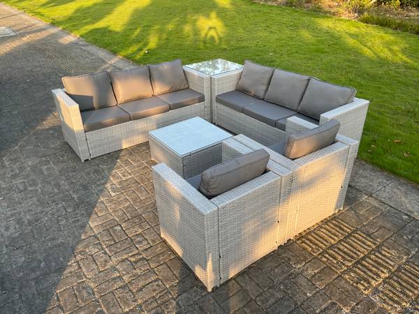 Garten Sofa Set Im Freien HG(6er-Set) Grau - Webstoff