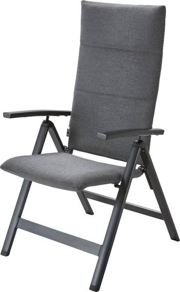 Klappsessel ARONA Grau - Metall - 60 x 116 x 68 cm