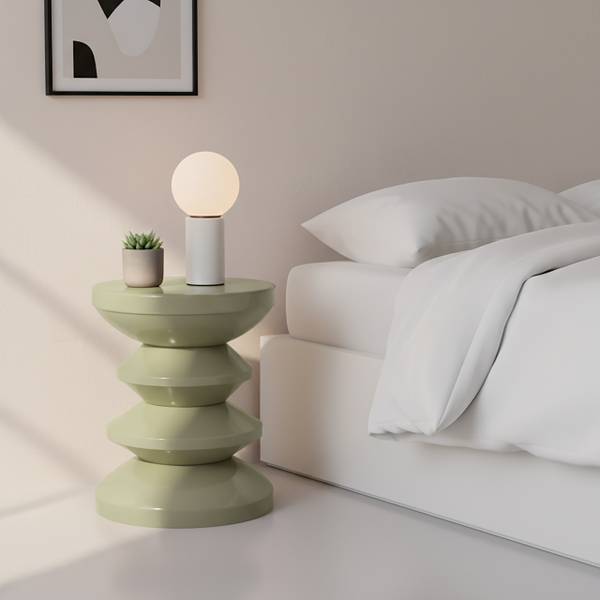 Beistelltisch Zick-Zack-Design Grün