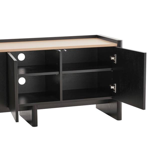 TV-Schrank Gina Braun - Eiche - 120 x 55 x 40 cm