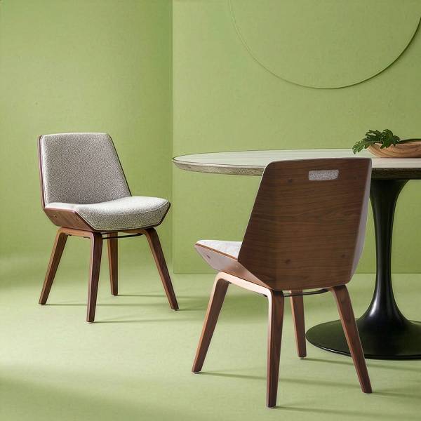 Stuhl NICO Beige - Webstoff - 46 x 76 x 53 cm