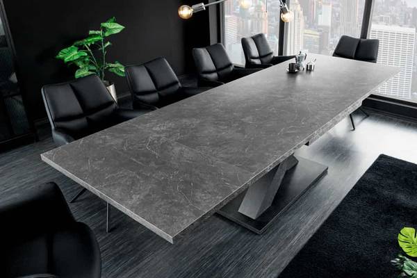Esstisch MONTREAL Grau - Holzwerkstoff - 180 x 76 x 90 cm