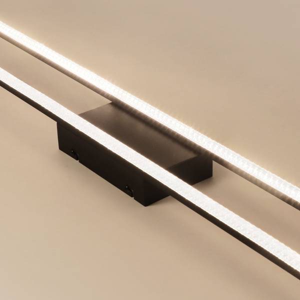 Plafonnier LED Helga Noir - Métal - 11 x 5 x 108 cm