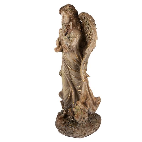 Dekorationsfigur Engel Xmas&Kaden Beige - Keramik - 29 x 36 x 38 cm