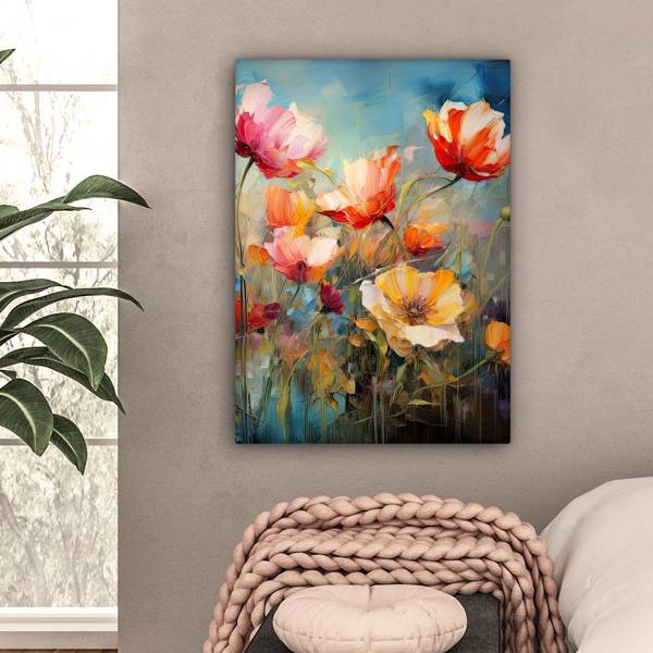 LEINWANDBILD Blumen 60 x 80 cm